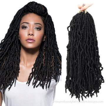 Faux Locs Crochet Hair Crochet Wavy Hair Pre Looped Dreadlocks Natural Goddess Crochet Hair Curly African Roots Braid